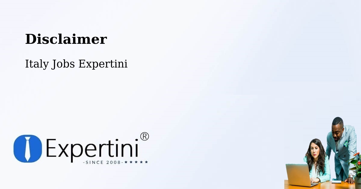 Disclaimer – Quistello - Italy Jobs Expertini